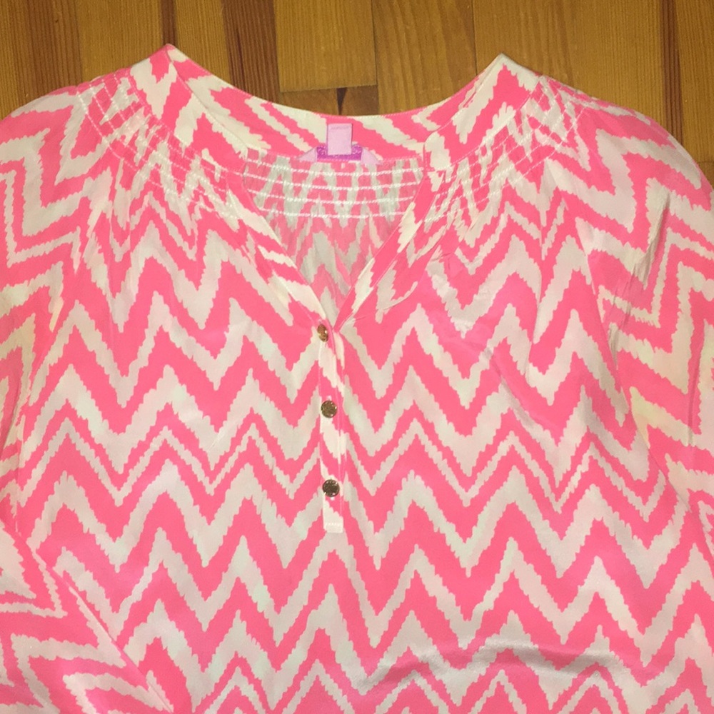 Lily Silk Shirt Size Medium - Picture 2 of 5